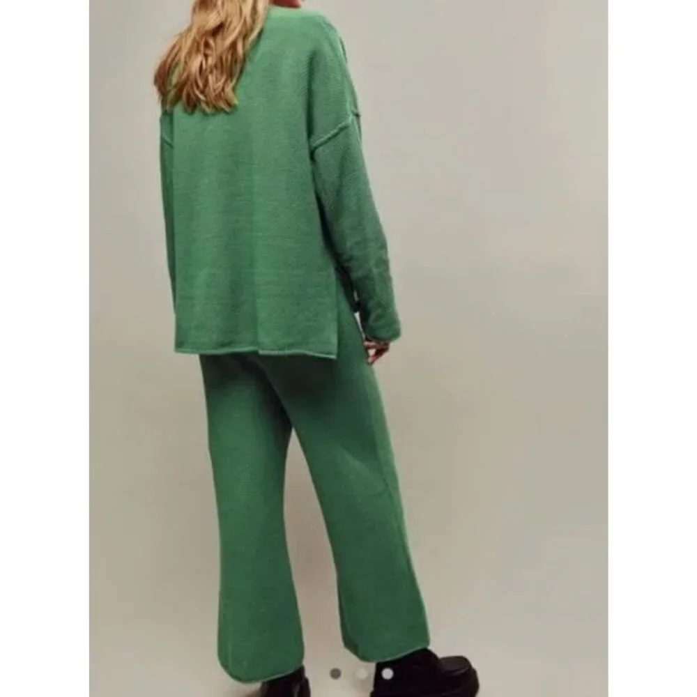 FP Beach Evergreen Hailee Cotton Sweater Size Small 23113 - Picture 3 of 9